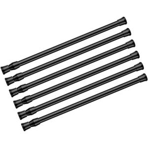 AIZESI Spring Tension Curtain Rods Short Tension Rod (Black,12" to 19"-1Pcs)