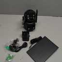 4K Solar Security Cameras Wireless Outdoor, 2.4G/5Ghz WiFi Cameras for Home Security, Dual Lens Solar Camera with Auto Tracking, Human Detection, Color Night Vision, Spotlight Siren,Alexa (1 Pack, Black)