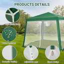 10x10 Pop Up Screen Tent Canopy with Mesh Netting Walls, Easy Setup Waterproof Outdoor Gazebo for Camping, Picnics, Backyard, Deck & Parties