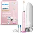 Philips Sonicare DiamondClean Smart 9500 Electric Toothbrush, Sonic Toothbrush with App, Pressure Sensor, Brush Head Detection, 5 Brushing Modes and 3 Intensity Levels, Pink, Model HX9923/21 (1 Count (Pack of 1), New Pink)