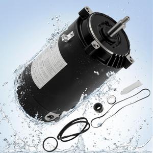 Swimming Pool Pump Motor UST1152 Compatible with Pentair Smith Century Hayward Super Pump 1.5HP/115V-18.6A 230V-9.3A/60HZ/3450RPM 56J Frame Single Speed Replacement Motor with Seal Kit