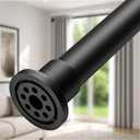 ALLZONE Heavy Duty Tension Curtain Rod for Window, 123-160 Inch, Extra-Long
Extra-Thick 1.26" Diameter Rod, Renter-Friendly, Strong Spring Tension, Versatile Use in Shower, Patios, Room Divider, Black
