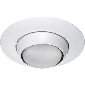 NICOR Lighting 6 inch White Recessed Eyeball Trim Designed for 6 inch Housings (17506WH)