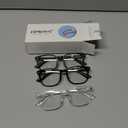 Gaoye Stylish Blue Light Glasses for Woman - Computer Glasses 99% Blue Light Blocking - Lightweight TR90 Frames - 3 pack