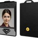 Badge Holder for Yubikey5 NFC Tokens - Holds up to 3 Badges - Stealth Black (1 Yubikey - Internal Slot)