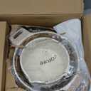 CAROTE Pots and Pans Set Nonstick, White Granite Induction Kitchen Cookware Set, 10 Pcs Non Stick Cooking Set w/Frying Pans & Saucepans(PFOS, PFOA Free)