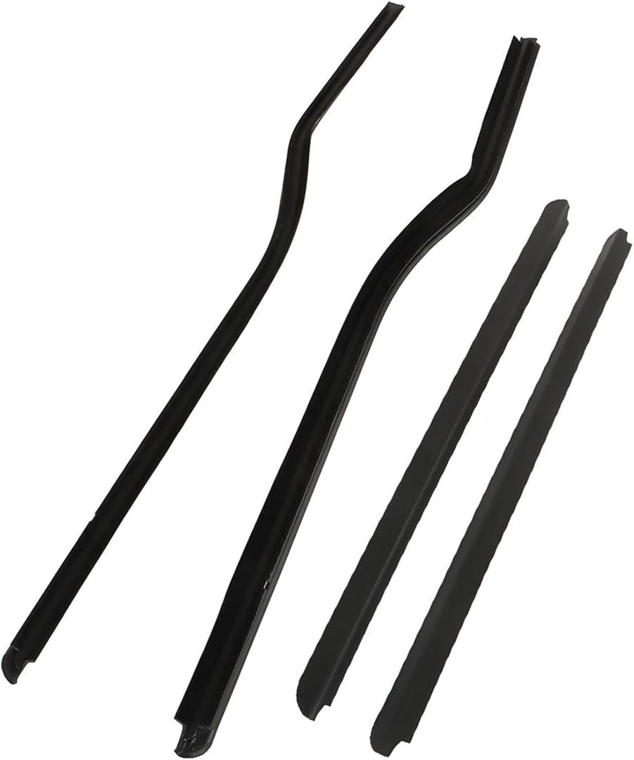 labwork 4PCS Door Outside Belt Weatherstrip Window Moulding Trim Seal Replacement for 1999-2016 F250 F350 F450 F550 Super Duty F81Z-2521452-AA F81Z-2521453-AA F81Z-2625596-AA F81Z2625596AA