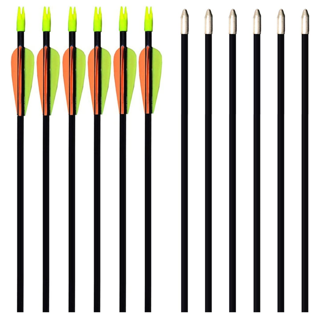 GPP 28-inches Fiberglass Archery Target Arrows - Practice Arrow or Youth Arrow for Recurve Bow