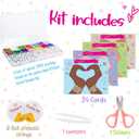 Thigreact Valentines Day Gifts for Kids - Personalized Name Bracelet Making Kit - Valentine Gift Exchange for Boys Girls Toddlers Class Classroom School Party Favors