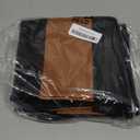 Set of 2 Black Decorative Throw Pillow Cover 24x24 Square Cushion Covers Farmhouse Rustic Pillow Case Modern Leather Pillow Cover for Sofa Couch Chair Bedroom Boho Decor