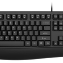 Wired Keyboard, EDJO Full-Sized Ergonomic Computer Keyboard with Palm Rest and Optical Wired Mouse for Windows, Mac OS Desktop/Laptop/PC