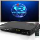 Blu Ray DVD Player,LONPOO Full HD Blu-ray Disc Player Video Disk Players with Easy Hook Up and User Friendly, 1080P Home Theater DVD Player with HDMI Output, Support HDD and USB Playback