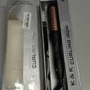 K&K Ceramic Tourmaline Ionic 1.25 Inch Heated Curling Brush - Volumizing Hot Brush for Root Volume, Loose Curls and Styling