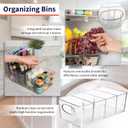 ClearSpace Plastic Pantry Bins with Removable Dividers - Kitchen Storage and Organization (4 Pack)