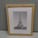 upsimples 8x10 Picture Frame, Display Pictures 5x7 with Mat or 8x10 Without Mat, Wall Hanging Photo Frame, Natural, 1 Pack