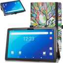 Bige for Onn 10.1 inch Tablet Case, PU Leather Folio 2-Folding Stand Cover for 10.1 inch Tablets (2022 Model:100071485), Love Tree