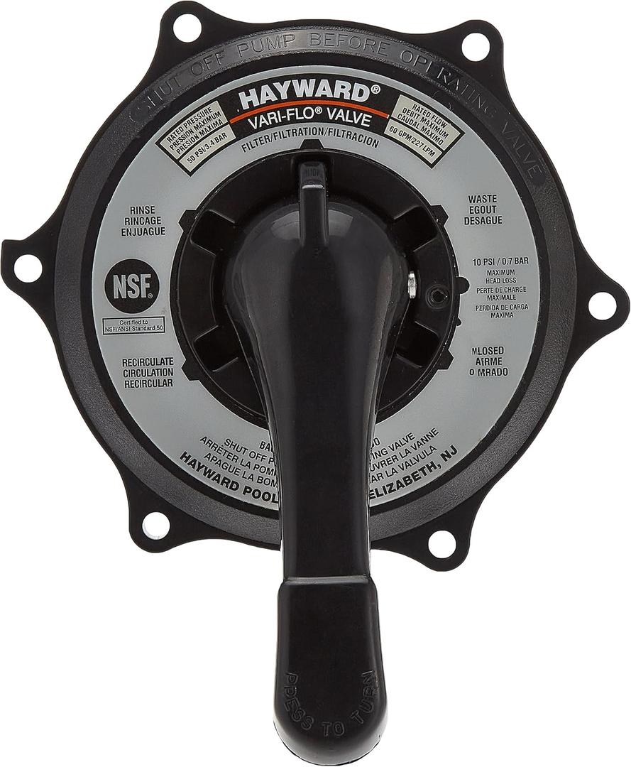 Hayward SPX0710XBA17 Key Cover and Handle Assembly Replacement for Hayward Multiport Valves