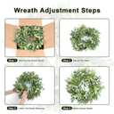 Door Wreath Green Eucalyptus for Front Door Wreaths Spring Summer Olive Wreath Artificial Leaves Mixed Berry Wreaths for All Season Home Farmhouse Porch Year Round Outdoor Wall Decorating,18-20 Inch