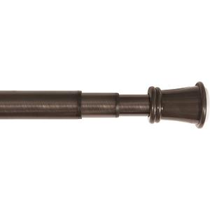 Zenna Home Adjustable Curtain Tension Rod, No Drill Expandable Tension Window Rod, Easy Installation, Rental Friendly, 28 - 66 Inches, Oil Rubbed Bronze