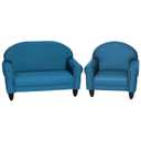 Children's Factory As We Grow Chair and Couch, Flexible Seating for Daycare or Preschool, Kids Reading Couch, Playroom Furniture, Deep Water