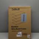 Wire Shelf Covers, Bamboo Wire Rack Covers for Pantry, Closet (4pcs, 24" W x 16" D)