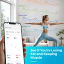 8 Electrodes Intelligent Scale
57 Health Metrics, BMI and Muscle Mass Analyzer, 180kg Capacity, Bluetooth Sync, Visceral Tracking