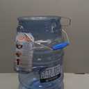 San Jamar Saf-T-Ice Plastic Ice Tote, Ice Bucket with Drying and Storage Hook for Restaurants, Bars, Catering Events, Buffets, 6 Gallons, Blue