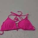 RELLECIGA Women's Neon Rose(Ring Style) Basics Triangle Bikini Top with Rings Large