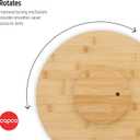 Copco Versatile 14-Inch Bamboo Lazy Susan: Cabinet Storage, Table Turntable, and Charcuterie Serving Solution - Stylish, Durable, and Perfectly Sized