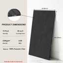 10 Pack Acoustic Panels, 48 x 24 Inch Black Adhesive Sound Dampening Panel | Large Sound Proof Panels for Walls, High Density Sound Absorbing Panel for Recording Studio, Home, Office