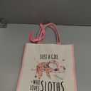 Canvas Tote Bag for Women, Cute Sloth Gifts for Sloth Lover, Animal Lover Gift Aesthetic Bag Reusable Grocery Bag, Birthday Christmas Gift for Mom Daughter Friends Sisters Bestie Who Loves Sloths