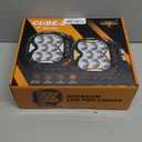 Auxbeam Cube-Z Series 4" Led Pods Lights with Amber Covers, 112W 12800LM Flood Spot Combo Offroad Driving Lights with DRL Turn Signal, Cube Ditch Light with DT Wiring Harness for Jeep ATV UTV, Pair