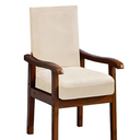 NICEEC Beige Spandex Arm Chair Covers for Dining Chairs Super Soft Chair Covers Armchair Easy Fit Chair Cover Set of 1 Washable Chair Protector with Zipper for Kitchen Wedding Party Living Room, Beige