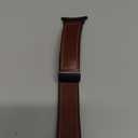 Magnetic Leather Watch Band Compatible with Samsung Galaxy Watch Ultra 47mm (2025/2024) Magnetic Buckle Design Adjustable Classic Wristbands Accessories Replacement Straps for Men and Women (A1 Dark Brown)