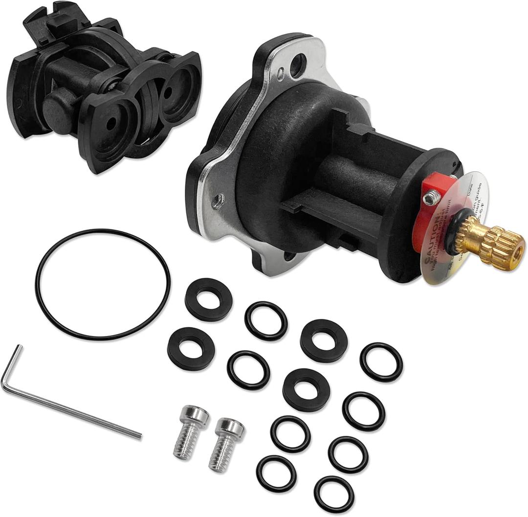 GP876851 Mixer Cap and Pressure-Balancing Unit Kit,Compatible with Kohler Shower Valves K-304 and K-11748 Platforms Include GP800820 and GP77759,Black