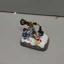 EUBUY Light up Christmas Decor Ceramic Village Decorations, Christmas Decorations Village House Decor, Holiday House Figurines Xmas Sets for Winter Table Decoration Indoor