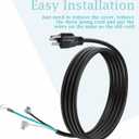 SPX1250WA Pool Filter Pump Power Cord Cable Replacement, Compatible with Hayward Power Flo II SP1700 Pump Series and Flo SP1500 Models