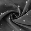 BGment Kids Blackout Curtains for Bedroom - Grommet Thermal Insulated Silver Star Print Room Darkening Curtains for Living Room, Set of 2 Panels (42 x 54 Inch, Dark Grey)