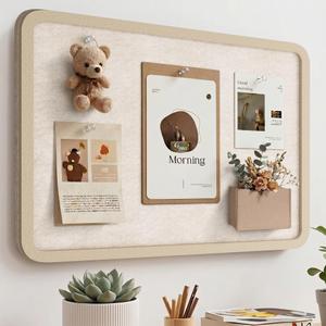 KERRAM Bulletin Board Decorative Felt Foldable Vision Photo Pin Boards 24" x 18"