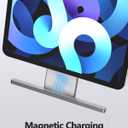 YACAISI Magnetic Wireless Charger for iPad 10th Generation, iPad (A16) Only, 18W iPad Tablet Fast Charging Stand Smart Connector Alloy Wireless Charging iPad with USB-C Cord Cable, Grey