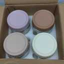 Overnight Oats Containers with Lids, 16oz Glass Jars with Lids 4 pcs, Wide Mouth Mason jars for Salad, Yogurt, Snacks, Meal Prep (Multicolor)