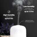 Essential Oil Diffuser - 2.4MHz Ultrasonic Glass Diffuser with Pulse/Continuous Mist & Night Light, Waterless Auto-Off, Silent Aromatherapy Diffuser for Home, Office, Yoga, Spa, Gifts & Home Decor.