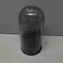 Makeup Brush Holder with Lid, 360 Rotating Multifunction Clear Dustproof Skincare Cosmetic Tools Storage Organizer for Vanity Desktop Bathroom Countertop (Black)