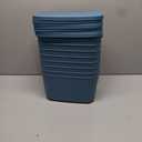 8 Pack Blue Storage Bins with Lids for Shelves, Classroom Storage Bins, Stackable Colored Bins, Plastic Storage Containers with Lids for Organizing, Storage Boxes for Craft, Art Supplies