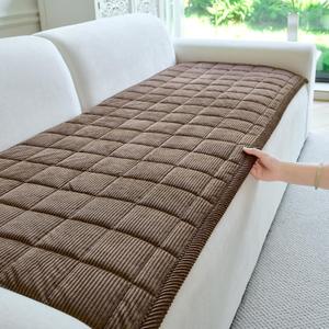 Couch Covers for Dogs Washable, 27.6"x70.9" Non Slip Couch Covers for Loveseat Sofa Pet Friendly, Soft Fuzzy Sofa Covers for Pet, Dog Couch Cover Furniture Protector(1PC,Dark Brown)