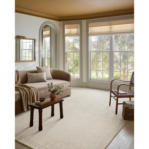 Loloi Magnolia Home by Joanna Gaines Henley Collection HNY-01 Ivory/Smoke 2'-3" x 3'-9" Accent Rug