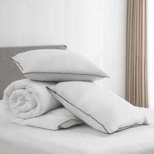 APSMILE Down Alternative Duvet Insert and 2 Down Pillows Set