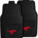 Fanmats Southern Methodist University Mustangs - Red Set of 2 Car Mats for Cars