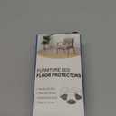 BUMACO Chair Leg Floor Protectors Square Chair Leg Protectors for Hardwood Floors Silicone Pads Covers to Protect Floors Clear-40 Pcs Square S Fit 3/4" ~ 1-1/16"