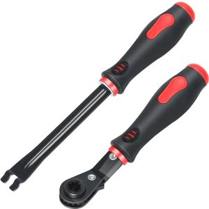 Automatic Slack Adjuster Tools, 5/16" Brake Adjustment Tool Ratcheting Wrench Air Brake System Adjustment Wrench Tools Set for Semi Truck Big Truck Trailers(2-Piece)